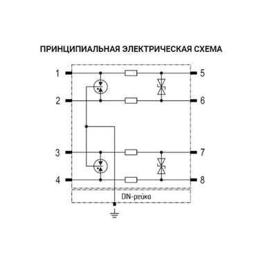 Устройство защиты от импульсных перенапряжений для информационных систем Стример РИФ-И 12/5/20 (4) 201021