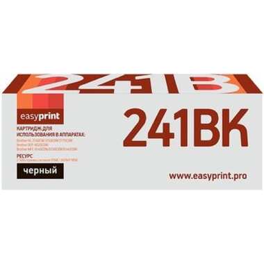 Картридж EasyPrint 241BK для Brother HL-3140CW, 3170CDW, DCP-9020CDW, MFC-9330CDW (2500 стр.), черный LB-241BK