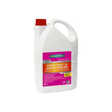 Готовый к применению антифриз RAVENOL лила LTC Lobrid Technology Coolant Premix -40 C12++, 5л 1410126-005-01-999