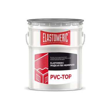Жидкая пвх-мембрана Elastomeric pvc-top Systems финиш 20 кг, белая 201001 Elastomeric Systems