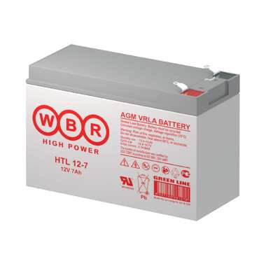 Аккумуляторная батарея 12 В, 7 Ач HTL12-7 WBR