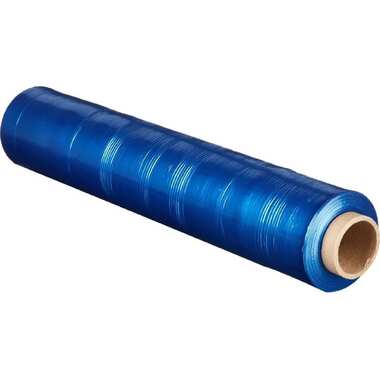 Стрейч-пленка для ручной упаковки ООО Комус вторичное сырье, 23 мкм, 50 см, 190 м, 2 кг нетто, синяя 842426