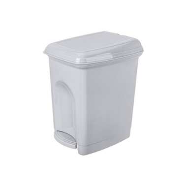 Ведро-контейнер для мусора Комус 7 л, с педалью, светло-серый 1747281 ООО Комус