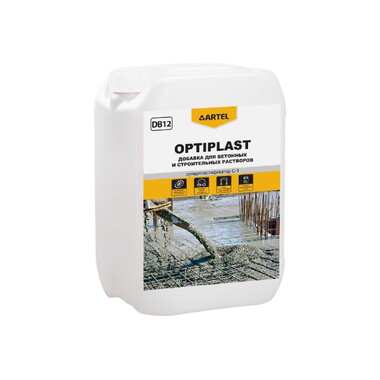 Пластифицирующая добавка для бетонов и строительных растворов Artel OPTIPLAST DB12 канистра, 10 л - 10.5 кг С0000005570