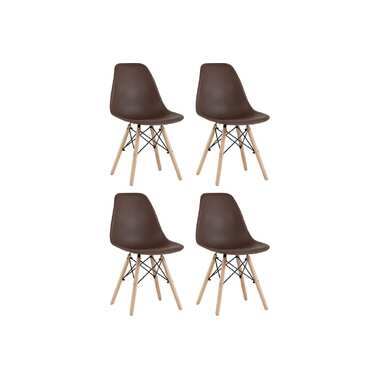Обеденный стул для кухни Стул Груп dsw style v коричневый, разборный фрейм, 4 шт. Y801-V SEAT brown BOX