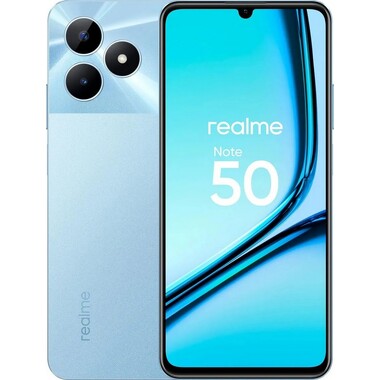 Смартфон Realme Note 50 RMX3834 4/128Gb голубой (631011001651/1916/3031/2001042)