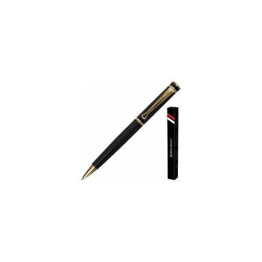 Шариковая ручка BRAUBERG Perfect Black бизнес-класс, корпус черный, узел 1 мм, линия письма 0,7 мм 141416
