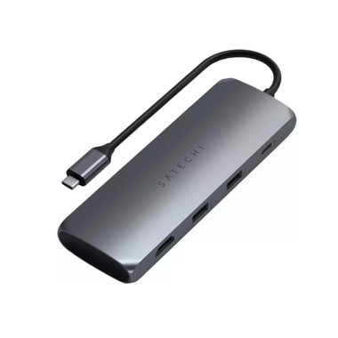 Адаптер Satechi USB-C Hybrid Multiport Adapter with SSD Enclosure Grey ST-UCHSEM 904158
