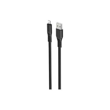 Usb кабель Borofone bx23 wide power lightning 8-pin, 1м, 2.4a, pvc, черный 0L-00051124