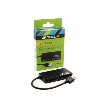 Разветвитель USB-4USB ERGOLUX ELX-SLP01-C02 15109