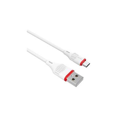 Usb кабель Borofone bx17 enjoy microusb, 1м, pvc, белый 0L-00043162