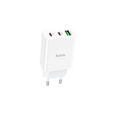 Сетевое зарядное устройство Hoco c99a 1xusb, 2xusb-c, 3а, pd20w, qc3.0 (белый) 0L-00057529