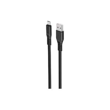 Usb кабель Borofone bx23 wide power micro usb, 1м, 2.4a, pvc, черный 0L-00050570