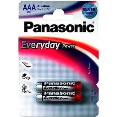 Щелочная батарейка LR03 AAA Everyday Power Standard 1.5В бл/2 Panasonic 5410853024750