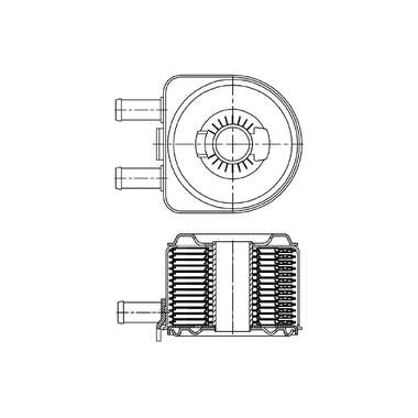 Радиатор масляный для автомобилей Boxer /Jumper 2.0D/2.2D LUZAR LOc 2001