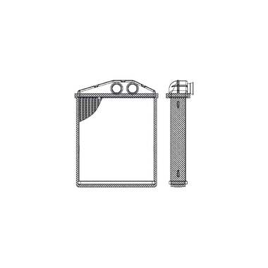 Радиатор отопителя для автомобилей Opel Vectra C /Saab 9-3 /Cadillac BLS LUZAR LRh 2144