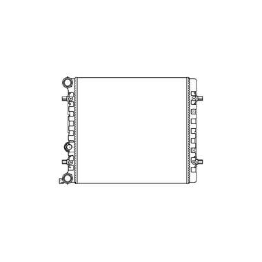 Радиатор охлаждения для автомобилей Octavia /Golf IV 1.4i/1.6i AC- LUZAR LRc 1821