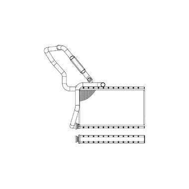 Радиатор отопителя для автомобилей Accord LUZAR LRh 2312