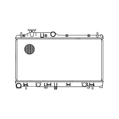 Радиатор охлаждения для автомобилей Subaru Forester S12 2.0i/2.5i MT LUZAR LRc 2212