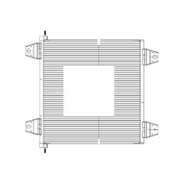 Радиатор кондиционера для автомобилей DAF XF /XF 105 LUZAR LRAC 2802