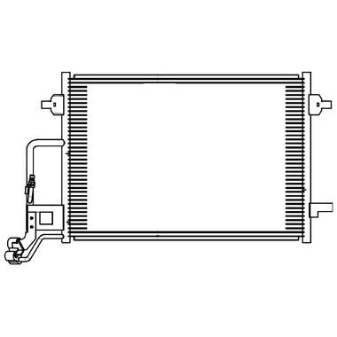 Радиатор кондиционера для автомобилей Passat B5 /Superb LUZAR LRAC 1865