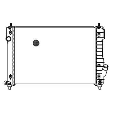 Радиатор охлаждения для автомобилей Aveo T255 1.4i MT LUZAR LRc 0504