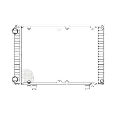 Радиатор охлаждения для автомобилей ГАЗель-Бизнес УМЗ LUZAR LRc 0303