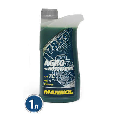 Mасло 2-х тактное 1л, синтетика, 7859 Agro for HUSQVARNA MANNOL 1987