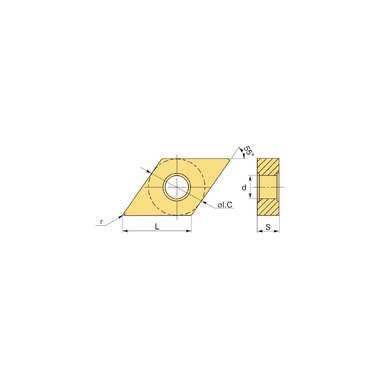 Пластина токарная DNMG150608-RK PPM UARGUS 14 375 016