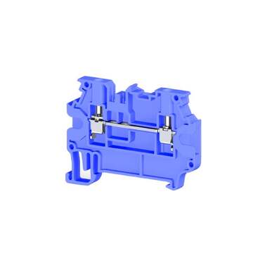 Клеммник на DIN-рейку Klemsan 2,5мм.кв., 2 ряда перемычек, синий; AVK 2,5R 50 шт. 0.0.0.3.304401