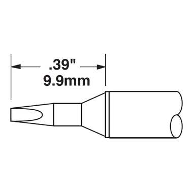 Картридж-наконечник (1.4х9.9 мм; клин) для СV/MX METCAL CVC-8CH0014S