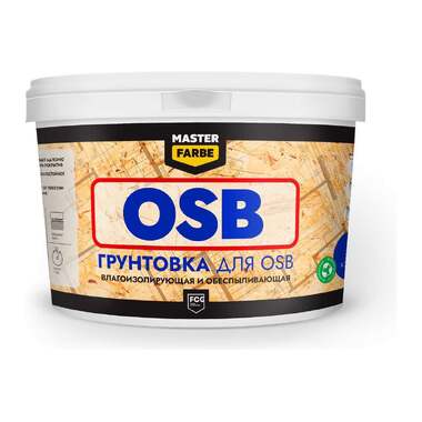 Грунтовка для OSB плит MASTERFARBE для наружных и внутренних работ, 5 кг 4610091274141