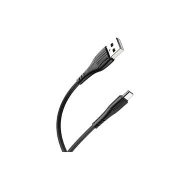 Usb кабель Borofone bx37 wieldy type-c, 1м, 3a, pvc, черный 0L-00049906