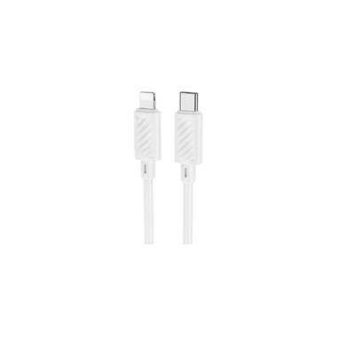 Usb-c кабель Hoco x88 gratified lightning 8-pin, 3а, pd20w, 1м, pvc (белый) 0L-00056438