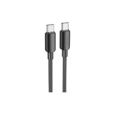 Usb-c кабель Hoco x96 hyper type-c, 5а, pd100w, 1м, pvc (черный) 0L-00058900