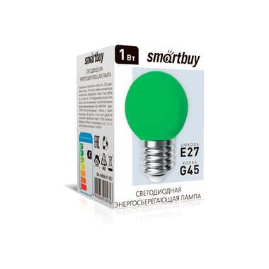 Светодиодная (LED) лампа Smartbuy GREEN -G45-01W/E27 SBL-G45G-01-E27