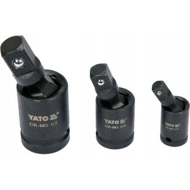 Набор ударных карданов 3 шт, 1/4", 3/8", 1/2" YATO YT-10643