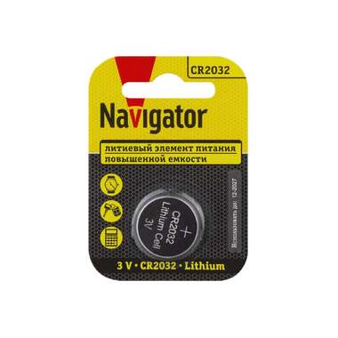 Элемент питания Navigator NBT-CR2032-BP1 29259 93823