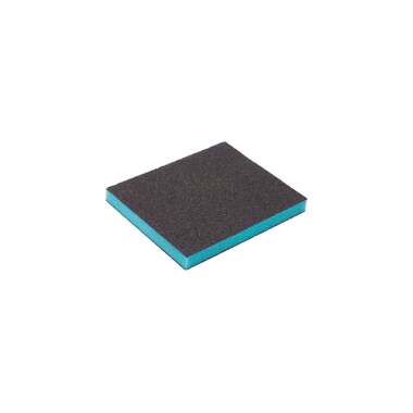 Губка шлифовальная 2-х сторонняя на мягкой полиуретановой основе Sponge Pads Blue 120x98x13 мм, P150 Hanko sp-pad_bl120981315