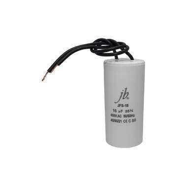 Конденсатор пусковой JB Capacitors 16мкФ, 450В, 35x75, JFS-18 (гибкие выводы), JFS18A6166J000000B-226