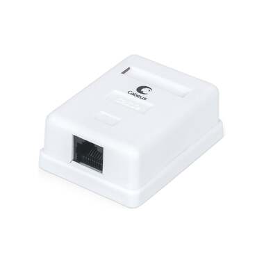 Компьютерная розетка Cabeus RJ-45, категория 5e, одинарная, внешняя, Dual IDC WS-8P8C-Cat.5e-1