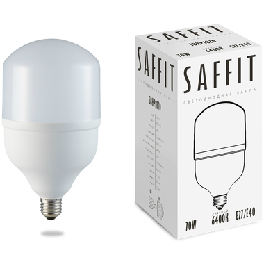 Светодиодная лампа SAFFIT SBHP1070 70W 230V E27-E40 6400K 55099