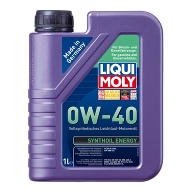 Синтетическое моторное масло 1л 0W-40 LIQUI MOLY Synthoil Energy 1922