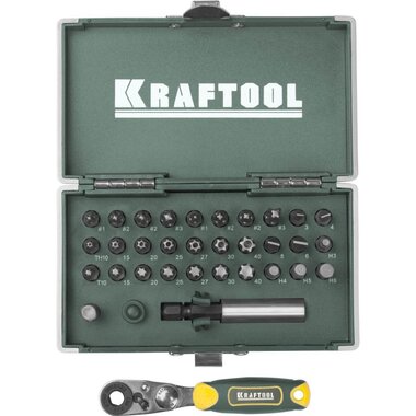 KRAFTOOL 33 шт., Cr-V, набор бит X-Drive 26065-H33