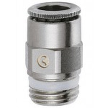 Фитинг пневматический цанга прямой Ø 6 мм x 1/8"НР Camozzi (S6510 6-1/8) S6510618