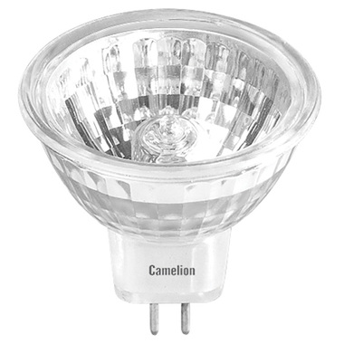 Галогенная лампа с защитным стеклом Camelion JCDR 20W 220V 50mm 6138