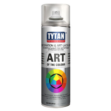 Аэрозольный лак TYTAN PROFESSIONAL ART OF THE COLOUR бесцветный глянец 400 мл 62390