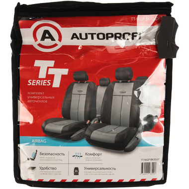 Автомобильные чехлы AUTOPROFI TT TT-902P BK/D.GY