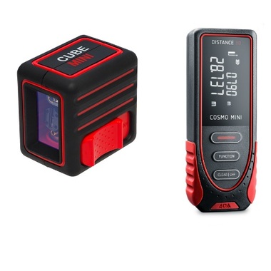 Комплект ADA: Лазерный уровень Cube MINI Basic Edition + дальномер лазерный Cosmo MINI А00585 ADA INSTRUMENTS A00585