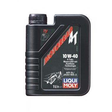 НС-синтетическое моторное масло для 4-тактных мотоциклов LIQUI MOLY Motorbike 4T 10W-40 Street 1л 7609